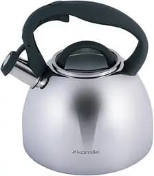 Чайник Whistling Kettle 2.7л зі свистком та скляною кришкою Kamille Ø20х23 см kuh0011104 - мініатюра 7