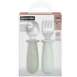 Набор столовых приборов из стали Suavinex Colour Essence зеленый (402912)