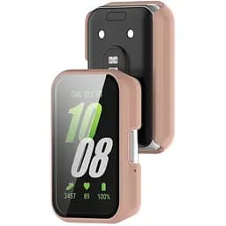 Чохол-накладка DK для Samsung Galaxy Fit3 (R390) Пластик Gloss Glass Full Cover (pink) - мініатюра 2