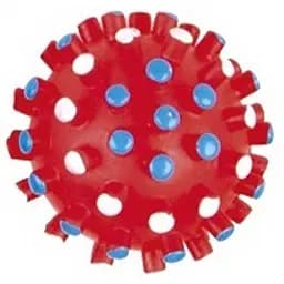 Игрушка для собак Tatrapet Toys Fun виниловый мячик с шипами 7 см разноцветный