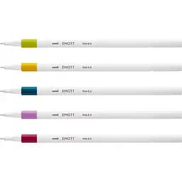 Набір лайнерів Uni Emott Fine Line Retro Color 0.4 мм 5 кольорів (PEM-SY/5C.08RC) - мініатюра 3
