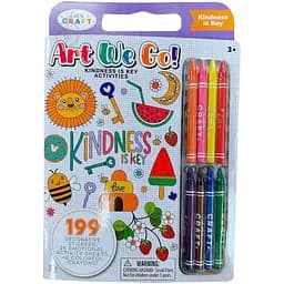 Набор Let's Craft Доброта - ключ ко всему раскраска с наклейками, восковыми мелом AEG003