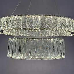Підвісна LED люстра кільця з кришталем Linisoln 575-60*45 - мініатюра 2
