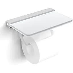 Тримач туалетного паперу Volle Teo з полицею матове скло/хром 15-88-446 Хром