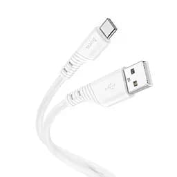 Кабель Hoco X97 - USB-A to Type-C Crystal color silicone charging data cable 1 м белый
