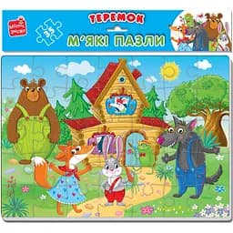 М'які пазли Vladi Toys Малюк зможе А4 Теремок 35 елементів (VT1102-29)