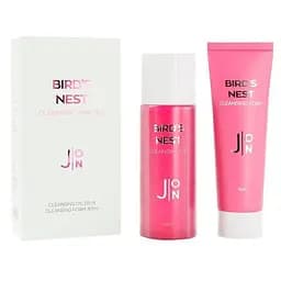 Набір мініатюр J:ON Bird's Nest Cleansing Mini Set: гідрофільна олія 55 мл + пінка для вмивання 30 мл