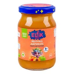 Уцінка. Пюре Elfik Magic з яблук та абрикосів без доданого цукру 170 г  - мініатюра 2