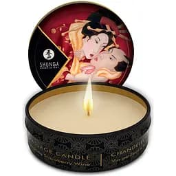 Масажна свічка Shunga Mini Massage Candle - Sparkling Strawberry Wine (30 мл)