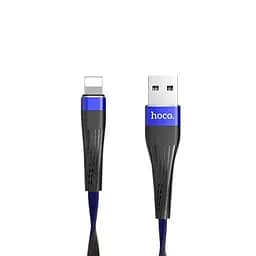 USB Cable Hoco U39 Slender Lightning Black/Blue 1.2m