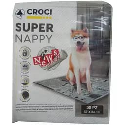 Пелюшки для собак Croci Super Nappy Newspaper одноразові 57х84 см 30 шт.