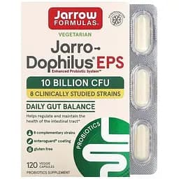 Пробіотики для травлення Jarrow Formulas Jarro-Dophilus EPS 10 млрд 120 рослинних капсул