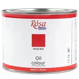 Фарба олійна, червона темна, 490 мл, Rosa Studio