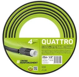 Шланг садовий QUATTRO 1/2' 25м 4 шари до 20бар -10…+50°C Cellfast sad0001918