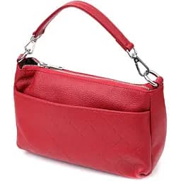 Женская кожаная сумка Vintage с двумя удобными ремешками 25х16х8 см sum0027524