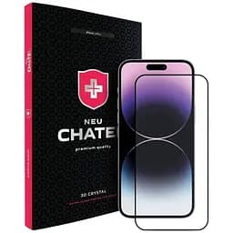 Захисне скло для смартфона NEU Chatel Corning Gorilla Glass with Mesh Front Black для iPhone 14 Pro (NEU3D14PLB)