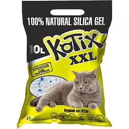 Силікагелевий наповнювач для котячого туалету Kotix 10 л (Kotix 10)
