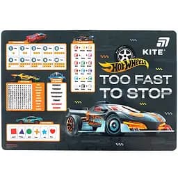 Підкладка настільна Kite Hot Wheels 42.5x29 см PP упаковка 10 шт. (HW26-207-1)