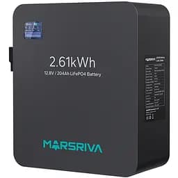 Акумуляторна батарея Marsriva LiFePO4, 12.8V/204Ah, 2.61kWh, настінне кріплення - мініатюра 3