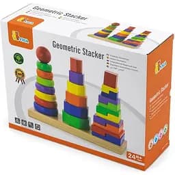 Набір пірамідок Viga Toys Три фігури дерев'яний (50567) - мініатюра 4