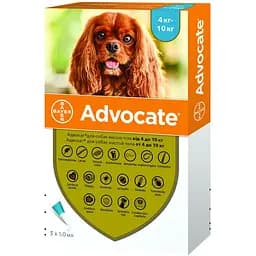 Краплі від паразитів Elanco (Bayer) Advocate для собак від 4 до 10 кг 1 шт.