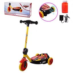Електросамокат дитячий Bambi Cars з мильними бульбашками 110 мм 27х58х18 см Різнобарвний 000281980 - мініатюра 2