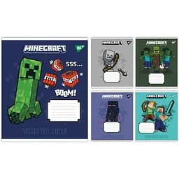 Зошит учнівський "Minecraft Signs" Yes 767558 12 аркушів1 шт. в асортименті