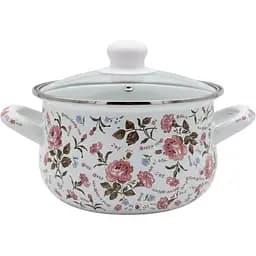 Кастрюля Verona эмалированная со стеклянной крышкой 4 л (VR-0003-22)