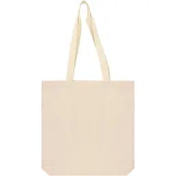 Сумка з бавовни з дном Rosa Talent 38х35х7 см ручка 70 см невибілена бавовна 220 г/м2  