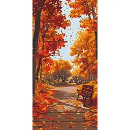 Картина за номерами "Осінній парк" Art Craft 11572-AC 40х80 см