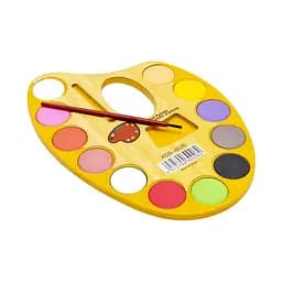 Акварель суха "Палітра" Bambi 94283, 12 кольорів Помаранчевий