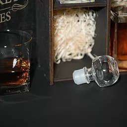 Подарунковий набір віскі Whiskey Stones №12 у дерев'яному пеналі - графін Pasabahce + склянки Baltic - мініатюра 7
