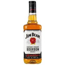 Віскі Jim Beam White Straight Bourbon, + склянка, 40 %, 0,7 л - мініатюра 2