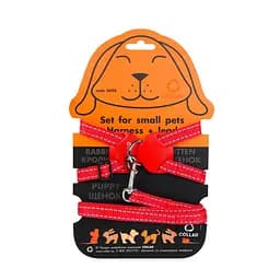Шлея DOG Extreme с кожаной накладкой и поводком для кроликов