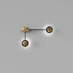 Настінний світильник SV0033-2 BK+GD 4000К