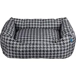 Лежак Barksi Home Гусина лапка прямокутний S 35x45 см сірий