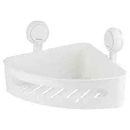 Полочка на вакуумных присосках Aquatica угловой s42 255×255×105мм (9784293)