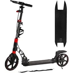 Самокат Best Scooter 93-103х49х14 см Чорно-червоний 000255831