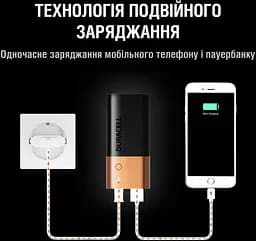 Портативний зарядний пристрій Duracell Powerbank 2.4A 5V 6700 mAh (5003094) - мініатюра 3