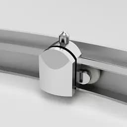 Душова кабіна Am.Pm Gem 1/4 Round 90x90 см без піддону хром матовий W90UG-401A090MT, Хром матовий, прозрачний - мініатюра 7
