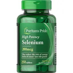 Вітаміни та мінерали Puritan's Pride Selenium 200 mcg, 250 таблеток