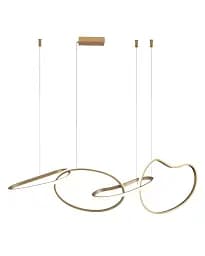 Світильник підвісний, люстра Italux PND-22412-S4-GD Fonte LED 3000K-6000K 5300Lm IP20 золотий