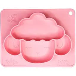 Силиконовая тарелка-коврик Mega Zayka Баранчик MGZ-0125 (Pink)