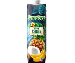 Sandora Sunny Caribs, 0,95 л, Нектар Банан-Ананас-Кокос Сандора