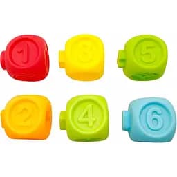 Набір тактильних кубиків Bibi Toys сенсорні 6 шт. (760844BT) - мініатюра 4