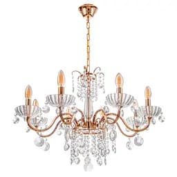 Люстра свічка Brille підвісна кришталева E14 40W G (BCL-380S/8)