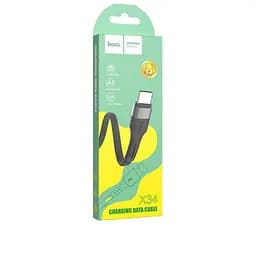 Кабель Hoco X34 Pisces Cable USB to Type-C 2,4A 1m Black - мініатюра 2