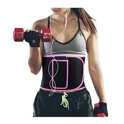 Пояс для схуднення  Sweat Belt RD-1666 з кишенею для телефону неопреновий стягуючий пояс - сауна для фітнесу та спорту - мініатюра 2