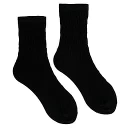 Носки женские "Гипюр" из индийского хлопка черные 213074