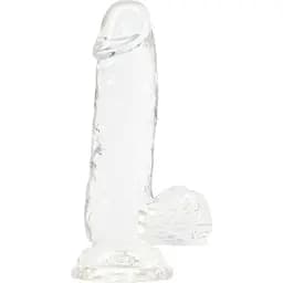 Фаллоимитатор Addiction - CLear Dildo with Balls 6"